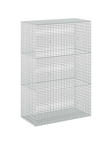 Gabione con filo da 3,5 mm e rete da 5x2,5 cm 100x50x150 cm