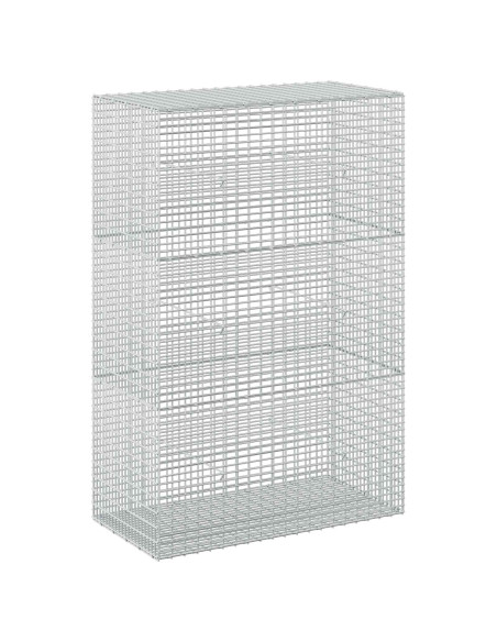Gabione con filo da 3,5 mm e rete da 5x2,5 cm 100x50x150 cm