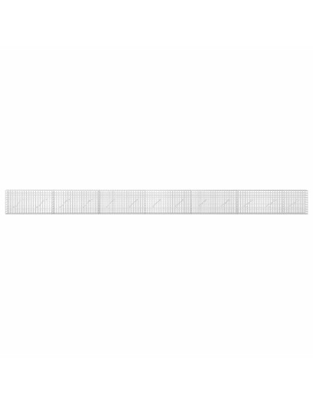 Gabion con Filo da 3,5 mm e Maglia da 5x5 cm 650x10x50 cm