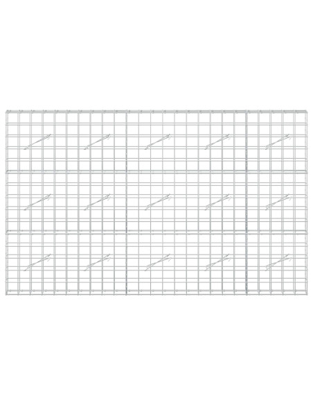 Gabione con Filo da 3,5 mm e Rete da 10x10 cm 250x10x150 cm