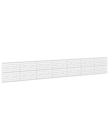 Gabione con filo da 5 mm e rete 10x10 cm 700x10x100 cm