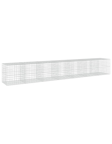 Gabione con filo da 5 mm e rete 10x10 cm 700x100x100 cm