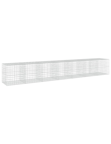 Gabione con filo da 5 mm e rete 10x10 cm 700x100x100 cm