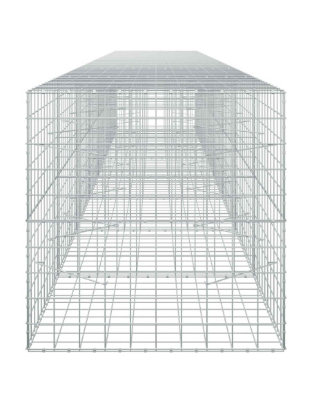 Gabione con filo da 5 mm e rete 10x10 cm 700x100x100 cm