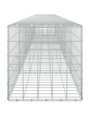 Gabione con filo da 5 mm e rete 10x10 cm 650x50x50 cm