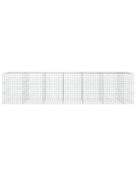 Gabione con filo da 5 mm e rete 10x10 cm 650x50x150 cm