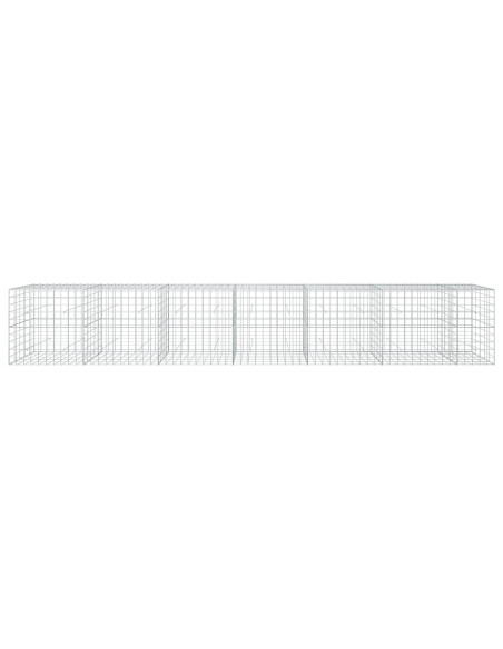 Gabione con filo da 5 mm e rete 10x10 cm 650x50x100 cm