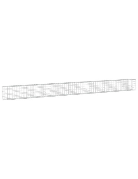Gabione con filo da 5 mm e rete 10x10 cm 650x30x50 cm