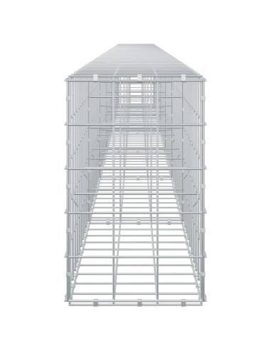 Gabione con filo da 5 mm e rete 10x10 cm 650x30x50 cm