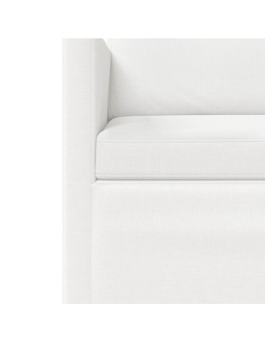 Set di divani 2 pcs Bianco Tessuto