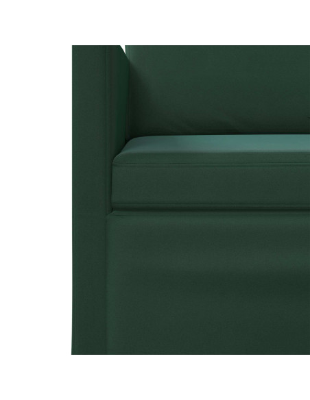 Set di divani 2 pcs Verde Scuro Velluto (V)