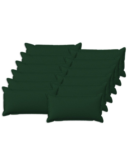 Cuscino con cuscino HOUTEN 12 pz Verde Scuro Lino