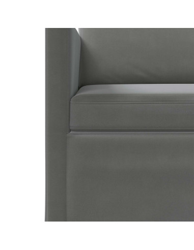Set di divani 2 pcs Grigio Scuro Velluto (V)