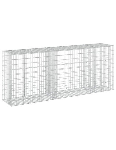 Gabione con Filo da 3,5 mm e Rete da 5x10 cm 250x50x100 cm