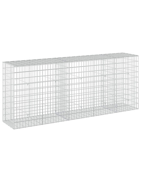 Gabione con Filo da 3,5 mm e Rete da 5x10 cm 250x50x100 cm