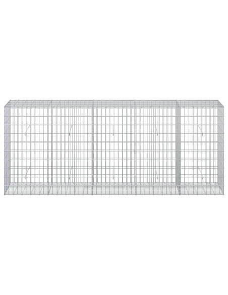 Gabione con Filo da 3,5 mm e Rete da 5x10 cm 250x50x100 cm