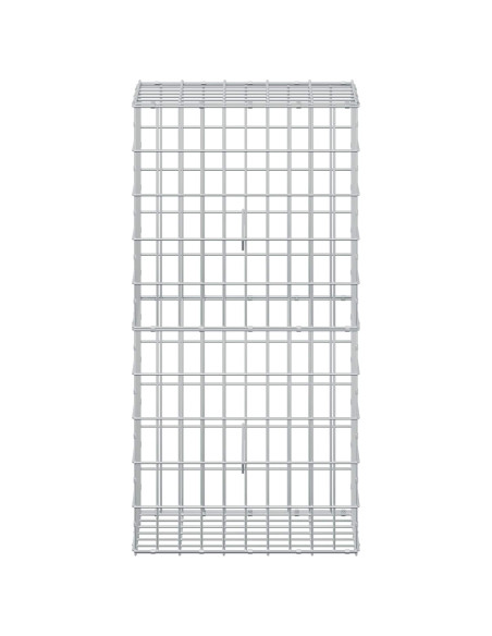 Gabione con Filo da 3,5 mm e Rete da 5x10 cm 50x30x100 cm