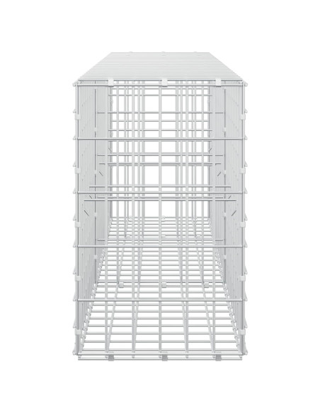 Gabione con Filo da 5 mm e Rete da 5x10 cm 250x30x50 cm