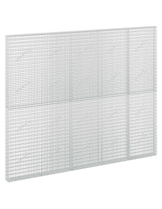 Gabione con filo da 3,5 mm e rete da 5x2,5 cm 250x10x200 cm 2