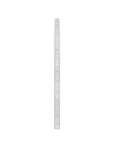 Gabione con filo da 3,5 mm e rete da 5x2,5 cm 250x10x200 cm