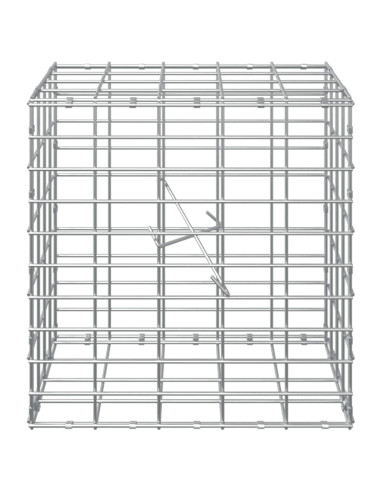Gabione con Filo da 5 mm e Rete da 5x10 cm 50x20x50 cm