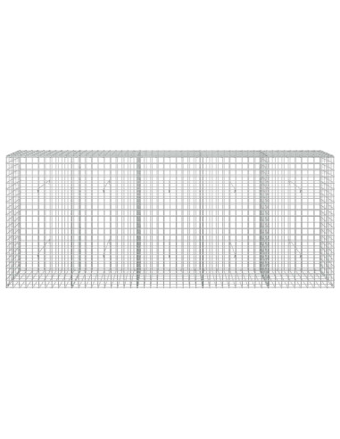 Gabione con filo da 5 mm e rete da 5x5 cm 250x30x100 cm