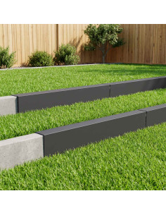 Profilo di copertura per giardino 10 pz 100 x 10 x 15 cm