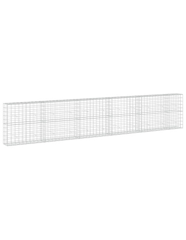 Gabione con filo da 5 mm e rete 10x10 cm 550x30x100 cm