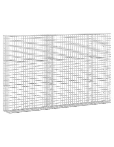 Gabione con filo da 5 mm e rete da 5x5 cm 250x30x150 cm