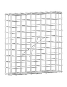Gabione con filo da 5 mm e rete da 5x5 cm 50x10x50 cm 2