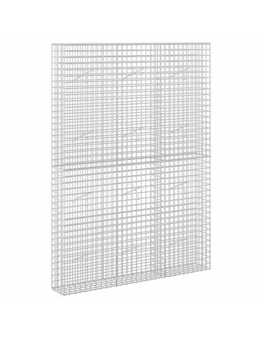 Gabione con filo da 5 mm e rete da 5x5 cm 150x20x200 cm