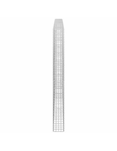 Gabione con filo da 5 mm e rete da 5x5 cm 150x20x200 cm