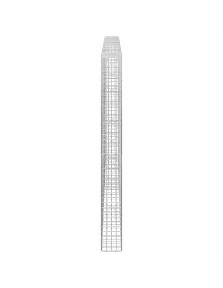 Gabione con filo da 5 mm e rete da 5x5 cm 150x20x200 cm