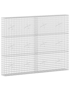 Gabione con filo da 5 mm e rete da 5x5 cm 200x20x150 cm 2