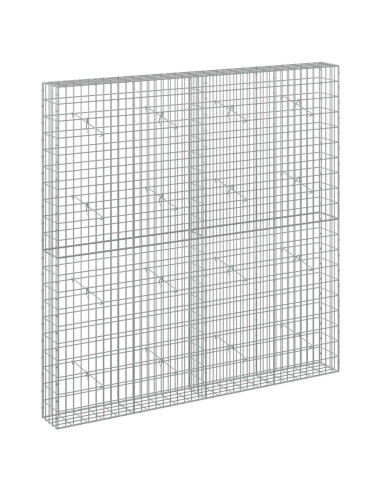 Gabione con Filo da 5 mm e Rete da 5x10 cm 200x20x200 cm