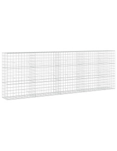 Gabione con filo da 5 mm e rete 10x10 cm 450x50x150 cm 2