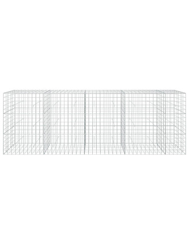 Gabione con filo da 5 mm e rete 10x10 cm 450x50x150 cm