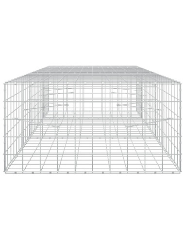 Gabione con filo da 5 mm e rete 10x10 cm 250x100x50 cm