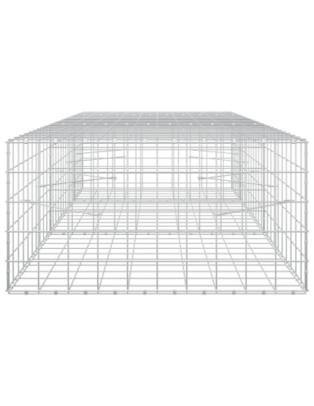 Gabione con filo da 5 mm e rete 10x10 cm 250x100x50 cm