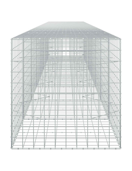 Gabione con filo da 5 mm e rete 10x10 cm 750x100x100 cm