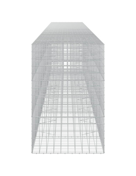 Gabione con filo da 5 mm e rete 10x10 cm 1050x100x150 cm
