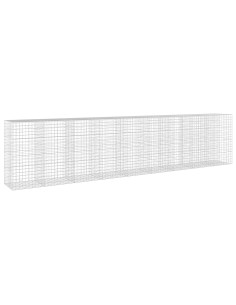 Gabione con filo da 5 mm e rete 10x10 cm 900x100x200 cm 2