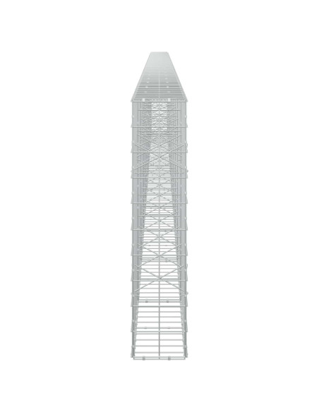 Gabione con filo da 5 mm e rete 10x10 cm 1050x20x100 cm