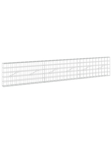Gabione con filo da 5 mm e rete 10x10 cm 300x10x50 cm