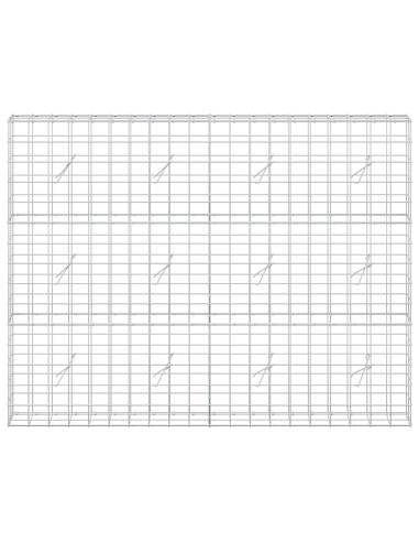 Gabione con Filo da 3,5 mm e Rete da 10x10 cm 200x20x150 cm