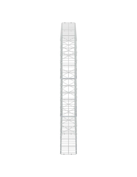 Gabione con Filo da 3,5 mm e Rete da 10x10 cm 200x20x150 cm