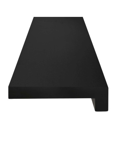 Tappeti per scale 12 pz 70 x 30 x 2 cm Nero