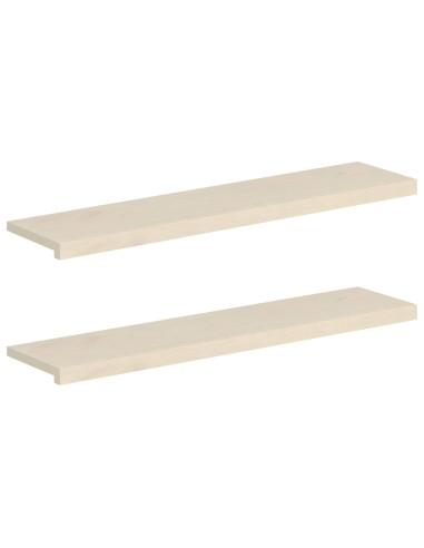 Gradini per Scale 2 pz 110 x 30 x 2 cm Bianco