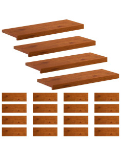 Gradini per Scale 20 pz 70 x 25 x 2 cm Marrone 2