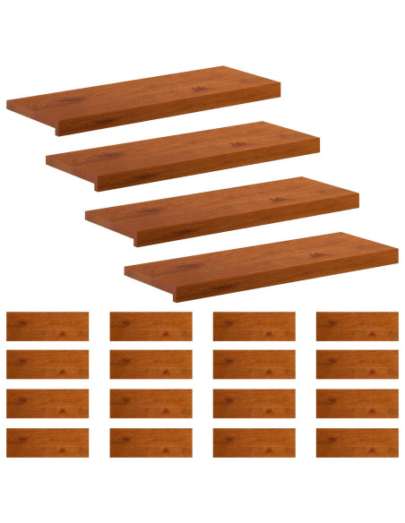 Gradini per Scale 20 pz 70 x 25 x 2 cm Marrone